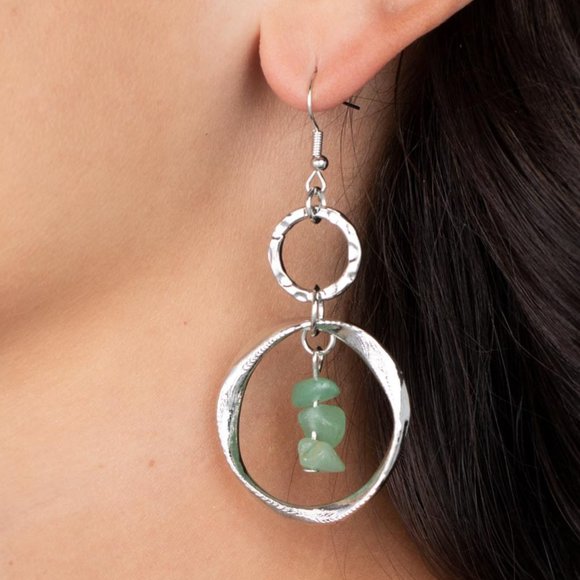 paparazzi Jewelry - Good-Natured Spirit - Green Earrings